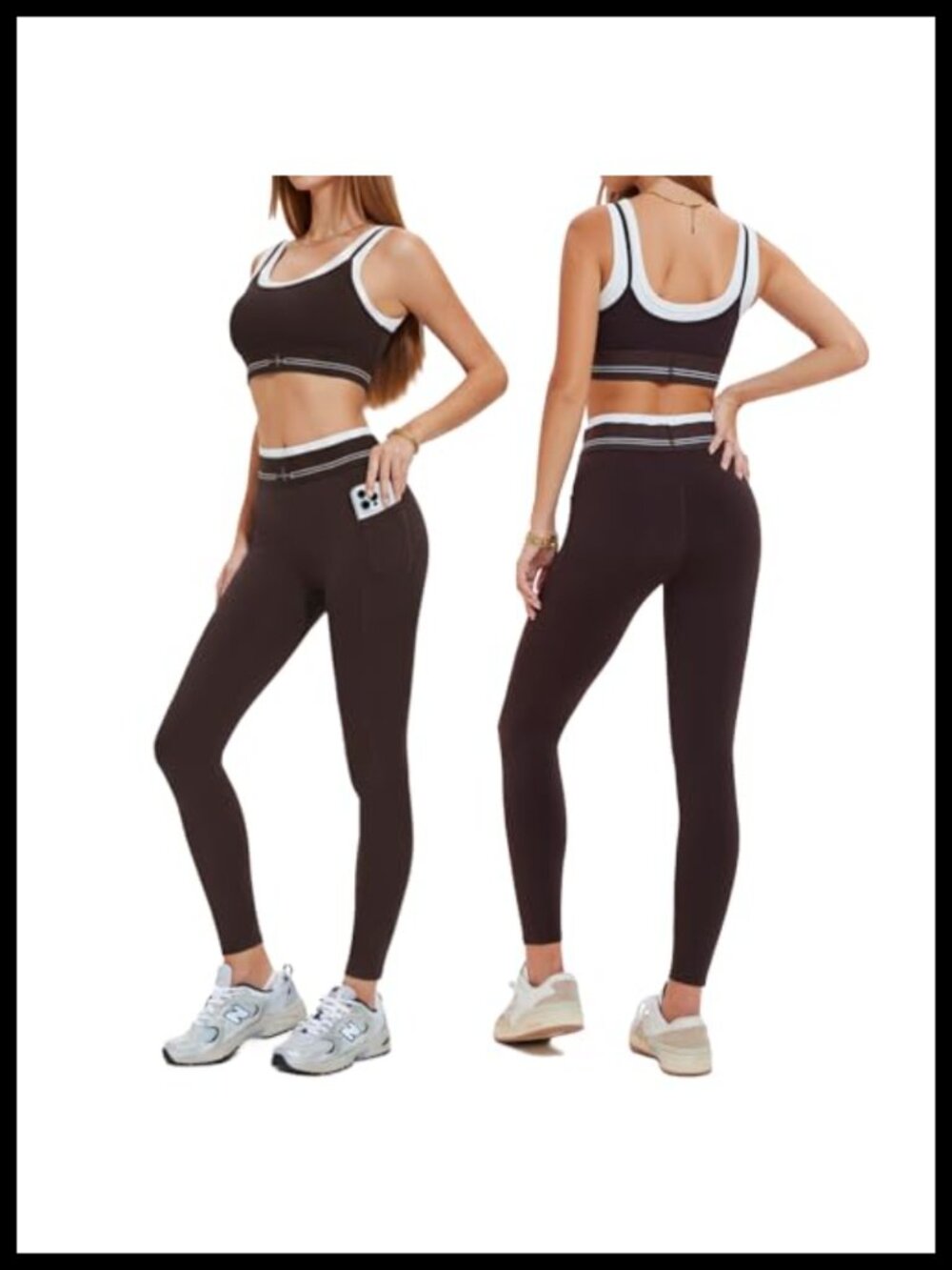 Women's 2-Piece Seamless Workout Set Polyester Spandex Sport Bra High Waist